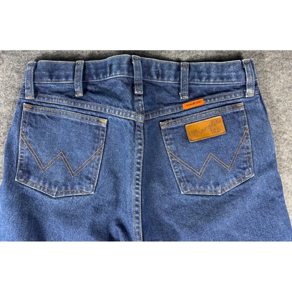 Wrangler FR Jeans Men 32x36 Blue Flame Resistant Relaxed Straight Leg FR13MWZ - Picture 4 of 7